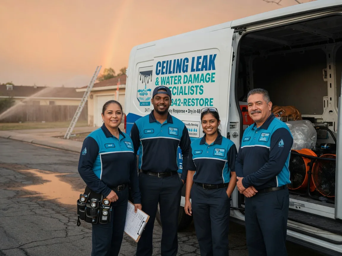 Ceiling Leak Cleanup company in Thompsons, TX
