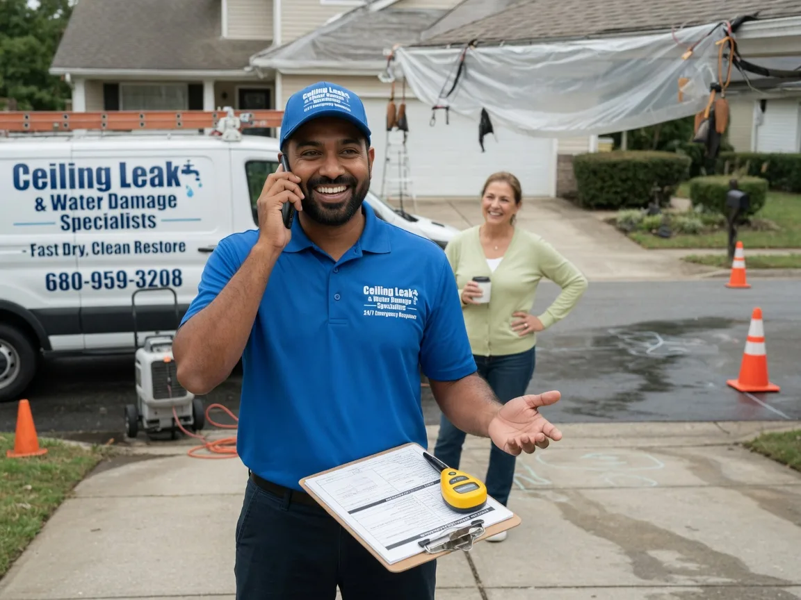 Ceiling Leak Cleanup Thompsons, TX FAQs